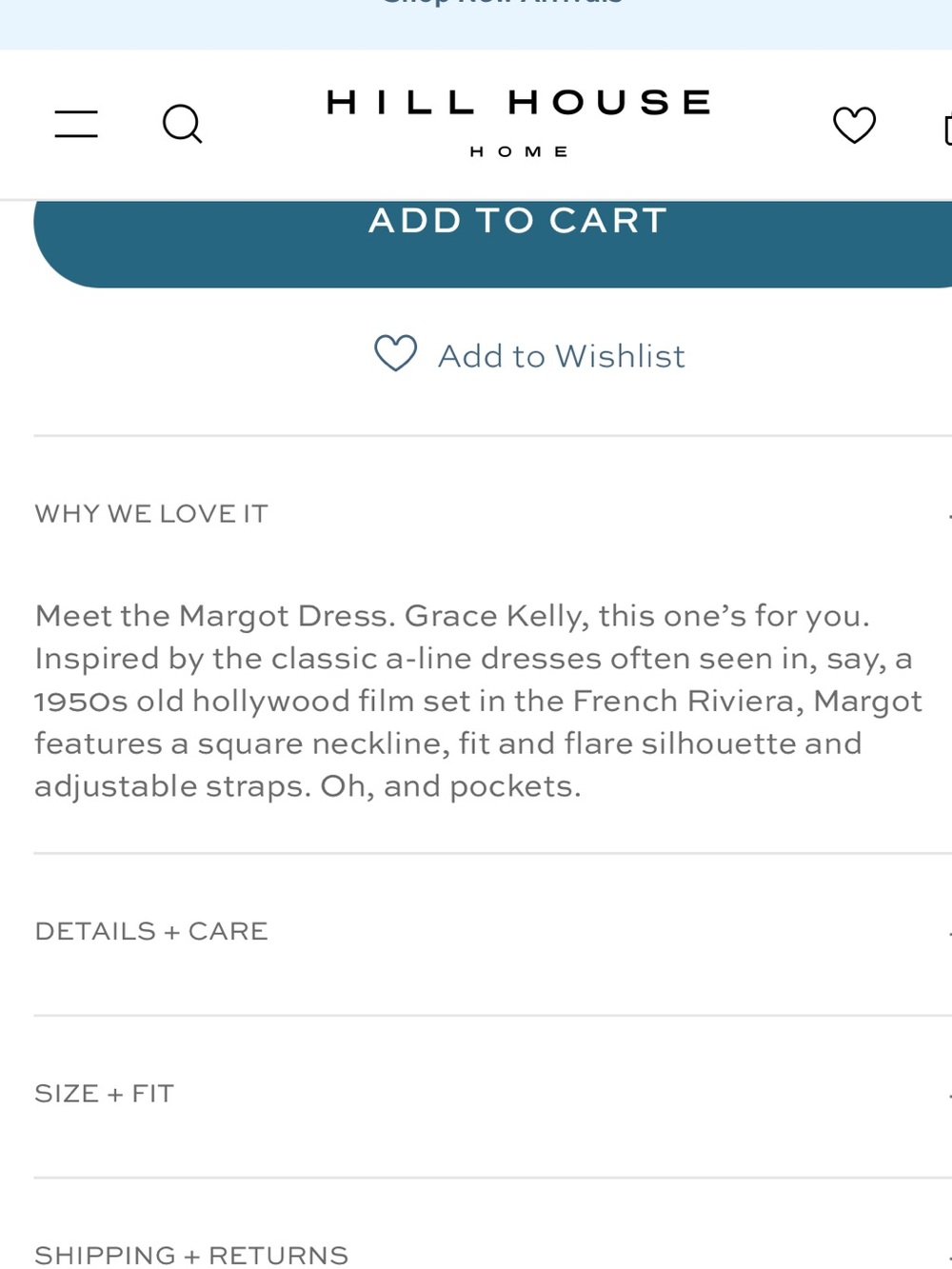 NWOT Hill House Swedish Floral Margot Dress size XXS - Picture 13 of 14